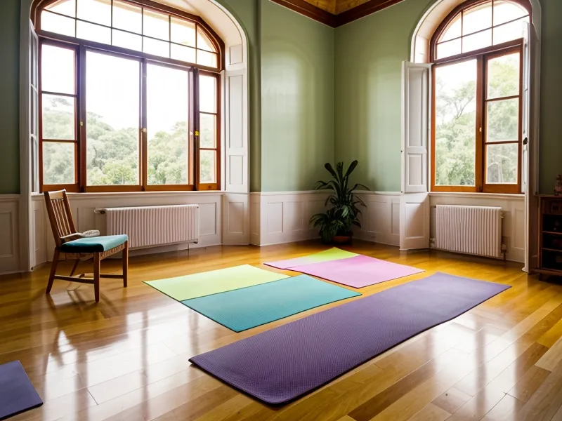 Mat de yoga infantil con peluche y cuento para niños pequeños
