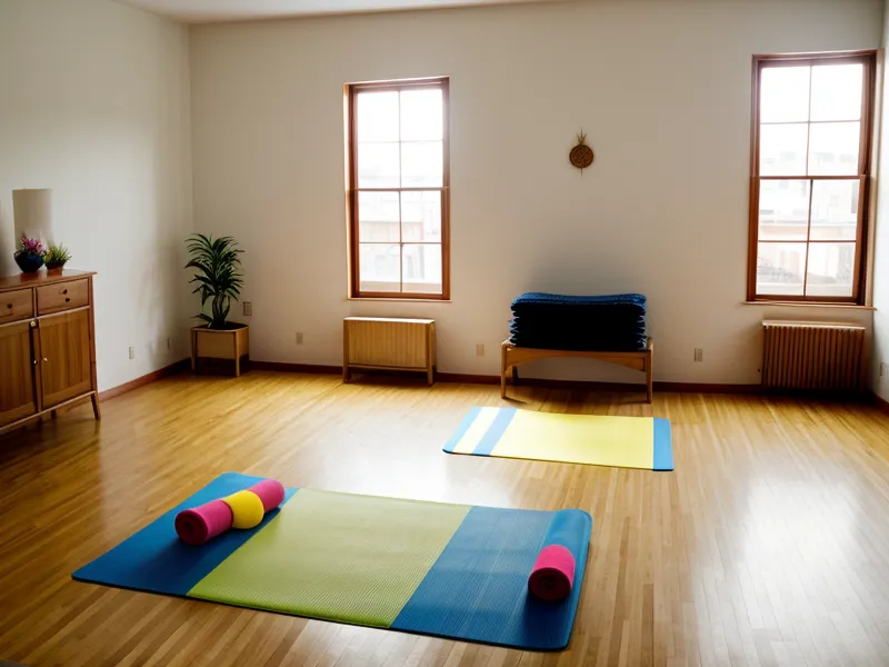 Cartel de posturas de yoga para niños usado en una clase de educación física extraescolar