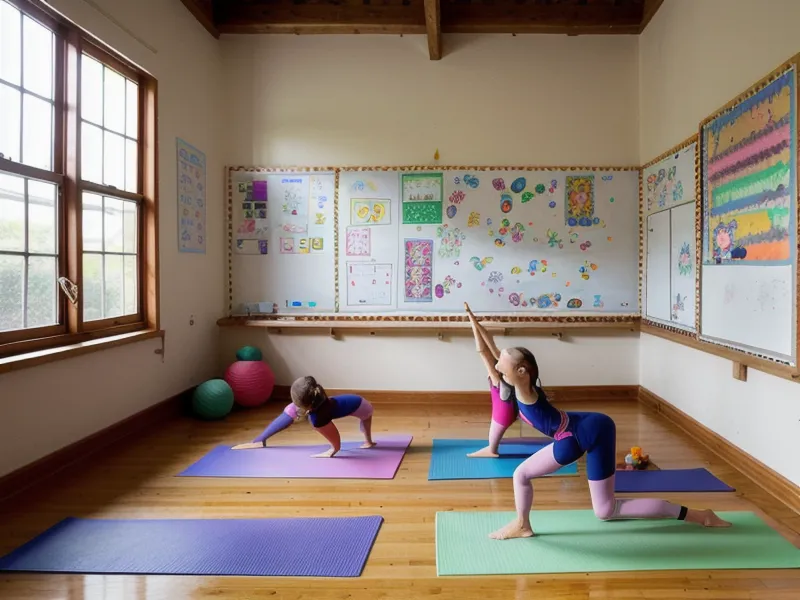Mano de docente revisando un curso de yoga en su teléfono durante el recreo.