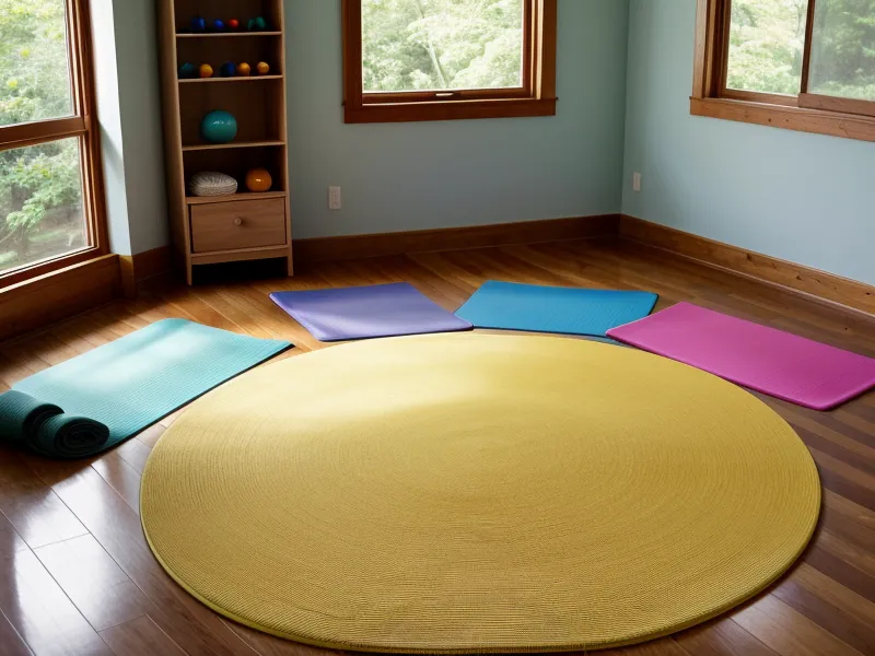 Cartel de posturas de yoga infantil hecho por los niños, ejemplo de formación docente en el aula