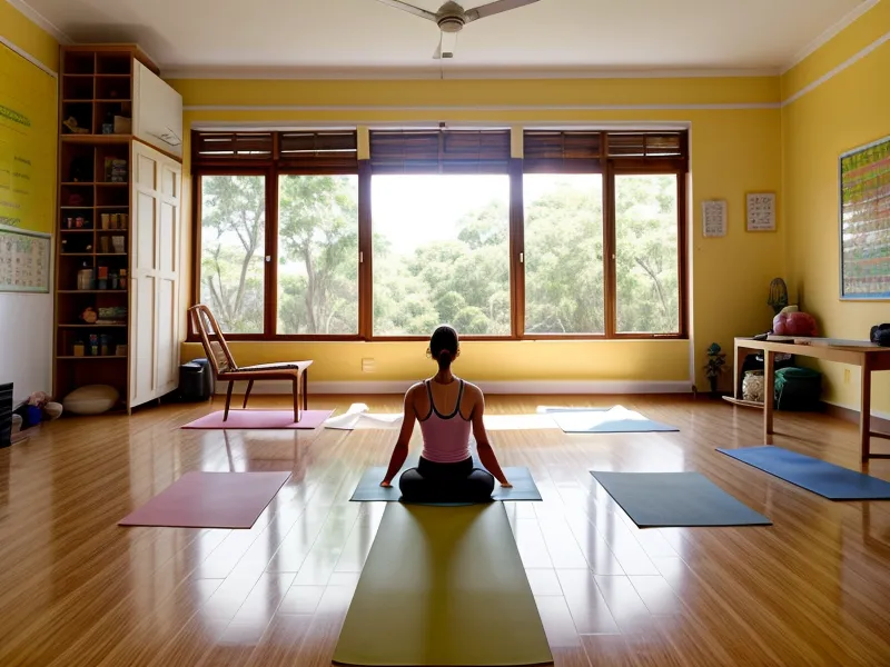 Cartel de posturas de yoga infantil con nombres lúdicos usado en clases de educación física